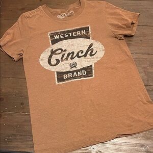 Cinch Men's Short Sleeve Brown Tee